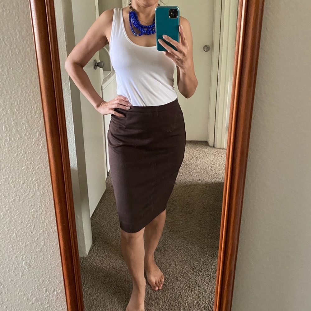 Chocolate brown skirt- Michael Kors - Picture 1 of 8